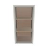 Modernform Cabinet Slim Dove White 15" W X 30" H X 12" D Single Glass Door Wall Cabinet