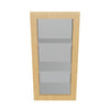 Modernform Cabinet Natural Oak 15" W X 30" H X 12" D Single Glass Door Wall Cabinet