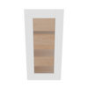 Modernform Cabinet White Shaker 15" W X 30" H X 12" D Single Glass Door Wall Cabinet