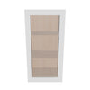 Modernform Cabinet Gloss White 15" W X 30" H X 12" D Single Glass Door Wall Cabinet