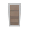 Modernform Cabinet Matte White 15" W X 30" H X 12" D Single Glass Door Wall Cabinet