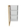 Modernform Cabinet Natural Oak 15" W X 30" H X 12" D Single Glass Door Wall Cabinet