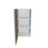 Modernform Cabinet Walnut 15" W X 30" H X 12" D Single Door Wall Cabinet