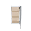 J&K White Shaker S8 Single Door Wall Cabinet - 15" W x 30" H