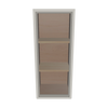 Modernform Cabinet Slim Dove White 15" W X 36" H X 12" D Single Glass Door Wall Cabinet