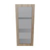 Modernform Cabinet Walnut 15" W X 36" H X 12" D Single Glass Door Wall Cabinet