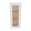 Modernform Cabinet White Shaker 15" W X 36" H X 12" D Single Glass Door Wall Cabinet