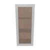 Modernform Cabinet Matte White 15" W X 36" H X 12" D Single Glass Door Wall Cabinet