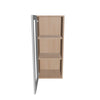 Modernform Cabinet Matte White 15" W X 36" H X 12" D Single Glass Door Wall Cabinet