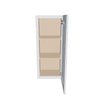 J&K White Shaker S8 Single Door Wall Cabinet - 15" W x 36" H