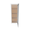 Modernform Cabinet White Shaker 15" W X 42" H X 12" D Single Glass Door Wall Cabinet
