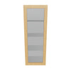 Modernform Cabinet Natural Oak 15" W X 42" H X 12" D Single Glass Door Wall Cabinet