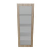 Modernform Cabinet Walnut 15" W X 42" H X 12" D Single Glass Door Wall Cabinet