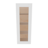 Modernform Cabinet White Shaker 15" W X 42" H X 12" D Single Glass Door Wall Cabinet
