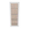 Modernform Cabinet Gloss White 15" W X 42" H X 12" D Single Glass Door Wall Cabinet