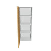 Modernform Cabinet Natural Oak 15" W X 42" H X 12" D Single Door Wall Cabinet