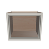 Modernform Cabinet Slim Dove White 18" W X 15" H X 12" D Single Glass Door Wall Cabinet