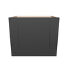 Modernform Cabinet Onyx Black Shaker 18" W X 15" H X 12" D Single Door Wall Cabinet