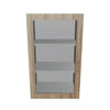 Modernform Cabinet Walnut 18" W X 30" H X 12" D Single Glass Door Wall Cabinet