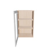Modernform Cabinet Gloss White 18" W X 30" H X 12" D Single Glass Door Wall Cabinet