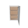 Modernform Cabinet White Shaker 18" W X 30" H X 12" D  Single Door Wall Cabinet
