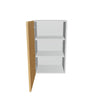 Modernform Cabinet Natural Oak 18" W X 30" H X 12" D Single Door Wall Cabinet