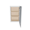 J&K White Shaker S8 Single Door Wall Cabinet - 18" W x 30" H