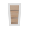 Modernform Cabinet White Shaker 18" W X 36" H X 12" D Single Glass Door Wall Cabinet