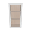 Modernform Cabinet Gloss White 18" W X 36" H X 12" D Single Glass Door Wall Cabinet