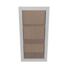 Modernform Cabinet Matte White 18" W X 36" H X 12" D Single Glass Door Wall Cabinet