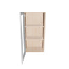 Modernform Cabinet Gloss White 18" W X 36" H X 12" D Single Glass Door Wall Cabinet