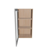 Modernform Cabinet Matte White 18" W X 36" H X 12" D Single Glass Door Wall Cabinet
