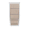 Modernform Cabinet Gloss White 18" W X 42" H X 12" D Single Glass Door Wall Cabinet
