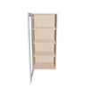 Modernform Cabinet Gloss White 18" W X 42" H X 12" D Single Glass Door Wall Cabinet