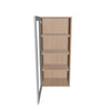 Modernform Cabinet Matte White 18" W X 42" H X 12" D Single Glass Door Wall Cabinet
