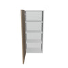 Modernform Cabinet Walnut 18" W X 42" H X 12" D Single Door Wall Cabinet