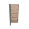 Modernform Cabinet Matte White 18" W X 42" H X 12" D Single Door Wall Cabinet