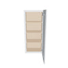 J&K White Shaker S8 Single Door Wall Cabinet - 18" W x 42" H