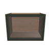 Modernform Cabinet Slim Sage Green 21" W X 15" H X 12" D Single Glass Door Wall Cabinet