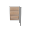 Modernform Cabinet White Shaker 21" W X 30" H X 12" D  Single Door Wall Cabinet