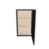 Modernform Cabinet Onyx Black Shaker 21" W X 36" H X 12" D Single Door Wall Cabinet