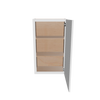 Modernform Cabinet White Shaker 21" W X 36" H X 12" D Single Door Wall Cabinet