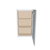J&K White Shaker S8 Single Door Wall Cabinet - 21" W x 36" H