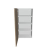 Modernform Cabinet Walnut 21" W X 42" H X 12" D Single Door Wall Cabinet