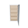 J&K White Shaker S8 Single Door Wall Cabinet - 21" W x 42" H