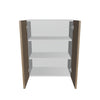 Modernform Cabinet Walnut 24" W X 30" H X 12" D Double Door Wall Cabinet
