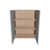 Modernform Cabinet Matte White 24" W X 30" H X 12" D Double Door Wall Cabinet