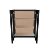 Modernform Cabinet Onyx Black Shaker 24" W X 30" H X 12" D Double Glass Door Wall Cabinet