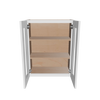 Modernform Cabinet White Shaker 24" W X 30" H X 12" D Double Glass Door Wall Cabinet
