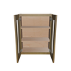 Modernform Cabinet Natural Shaker 24" W X 30" H X 12" D Double Glass Door Wall Cabinet